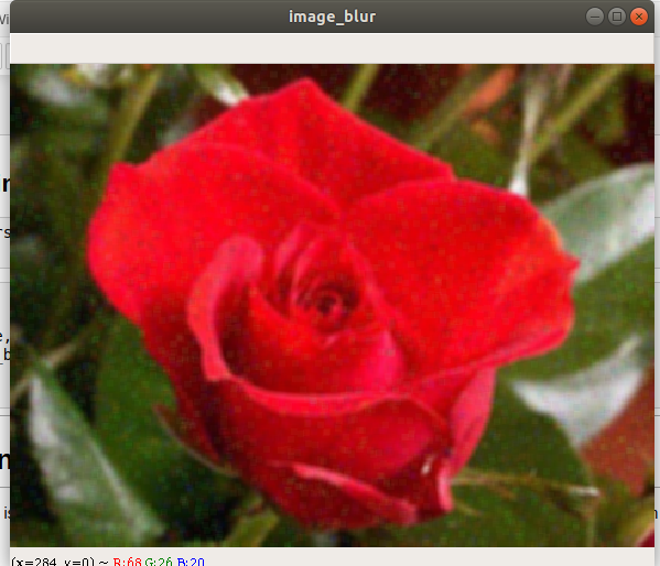 Result of Image Averaging with cv2.blur()