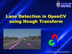 Lane Detection in OpenCV Python using Hough Transform