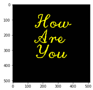 Example of text in multiple lines in cv2.putText()