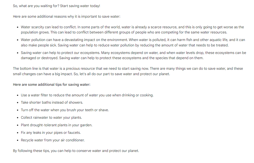 Google Bard Example - Essay - 2