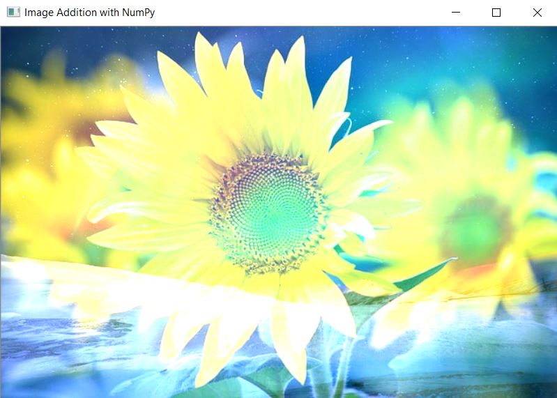 Image Addition Python NumPy